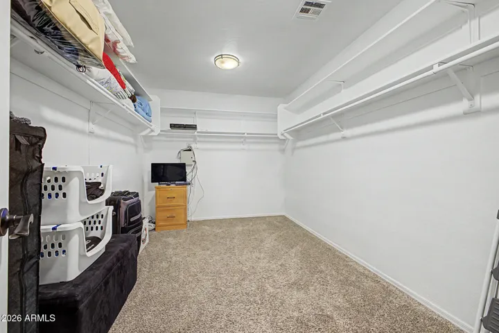 Huge primary closet
