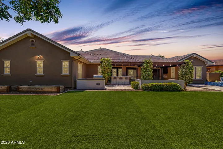 Backyard twilight