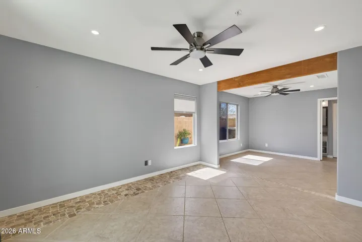 The main floor features a two-room guest suite.