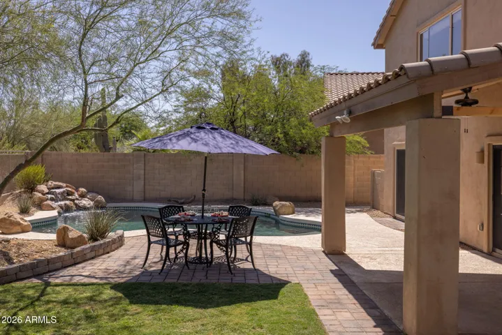 This backyard was designed for enjoying the Arizona lifestyle!
