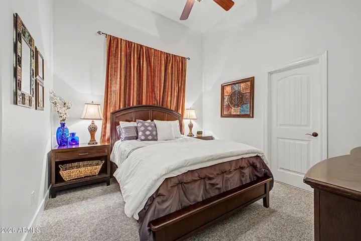 secondary bedroom with jack and hill bathroom
