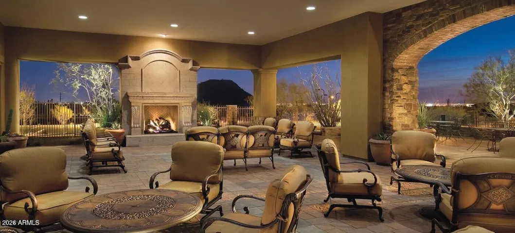 enjoy the owner's club patio with fireplace