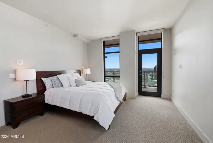Door leads to balcony.