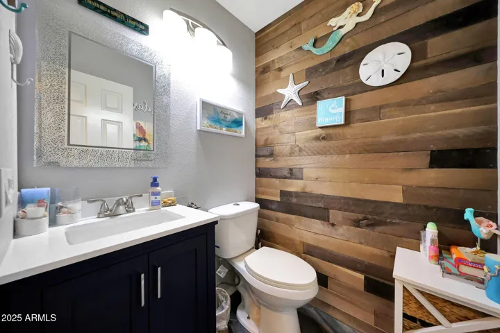 Decorative wood plank wall