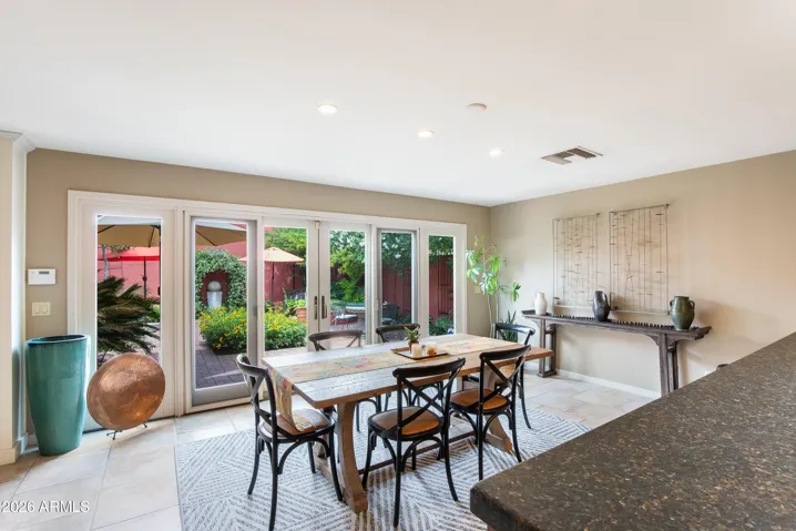 Connecting the outside space to the indoors.
