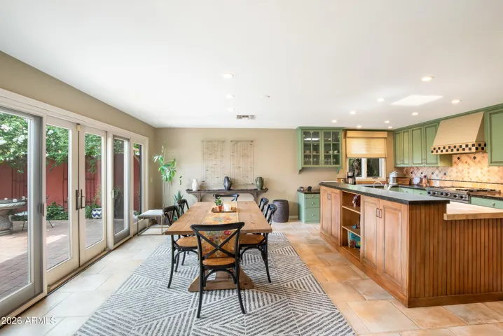 Includes high-end finishes including Sub-Zero refrigerator and Viking gas stove range
