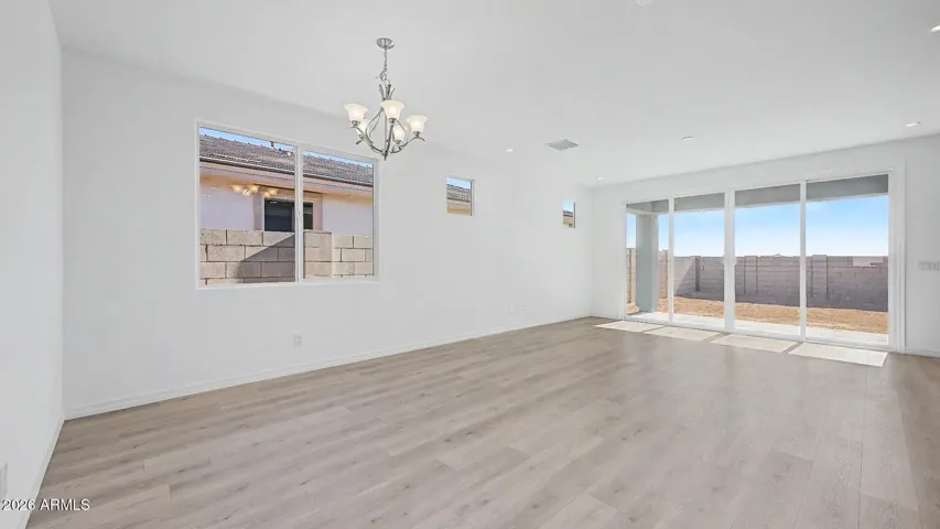 Beautiful Flooring, 12' Slider at Large Covered Patio