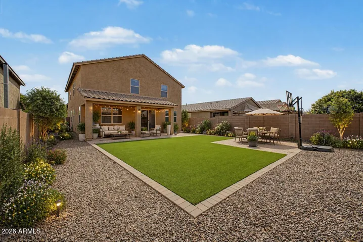 Artificial Turf, Irrigation in Rock Ready for Desert Plants