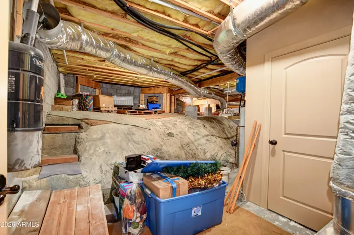 Utility Closet and Storage to utilize every inch of this home. Features a fan and dehumidifier to keep this area and dry and provides fresh air