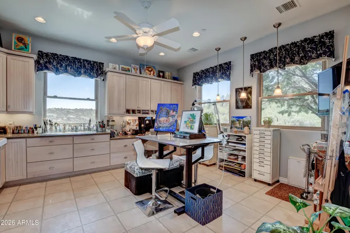 This can be a flex room with multiple uses, tile floors plenty of windows for natural light