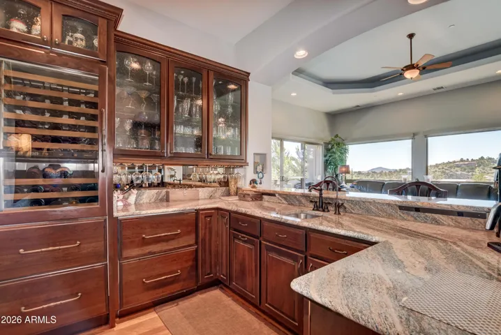 Timeless elegance equipped with wine cooler, refrigerator drawers, freezer drawers, ice maker, dishwasher