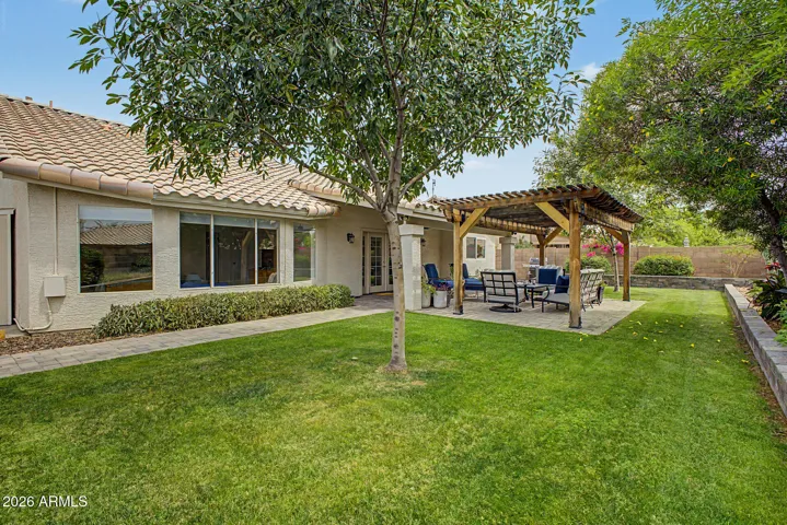 Spacious backyard layout with seamless indoor-outdoor flow, ideal for entertaining and everyday living.