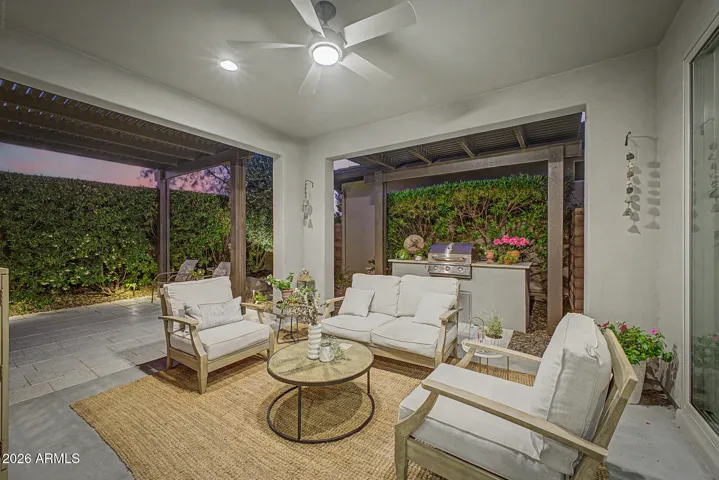 Beautiful private patio off the great room/kitchen