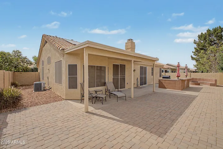 Back Yard view of Patio & Side Yard