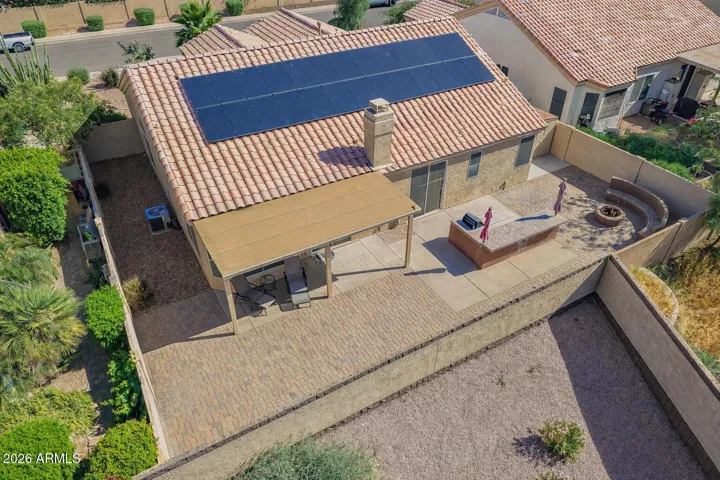 Aerial View of Backyard