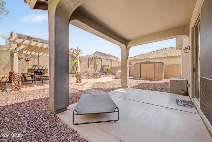 Low maintenance desert landscaping.