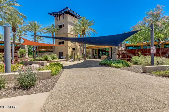 Aquatic center entry.