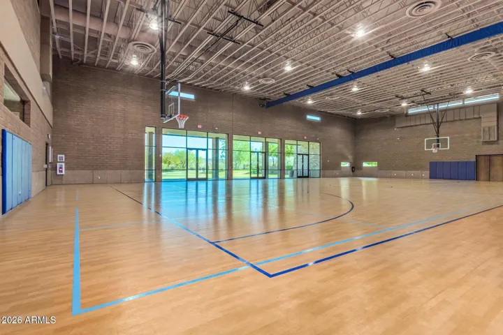 Stay active year round with access to the full sized indoor basketball courts.