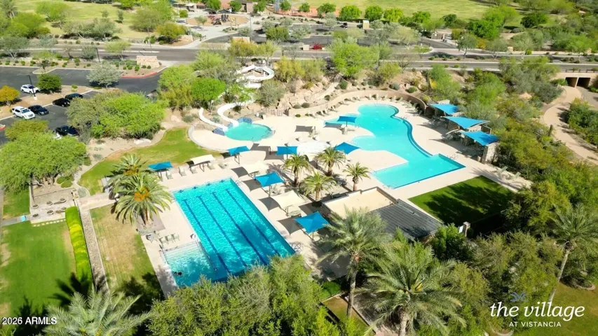 Award winning Vistancia community pools and resort style water park.