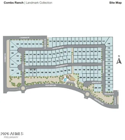 Combs Ranch Site Map