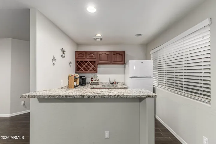 Downstairs entertainment kitchen
