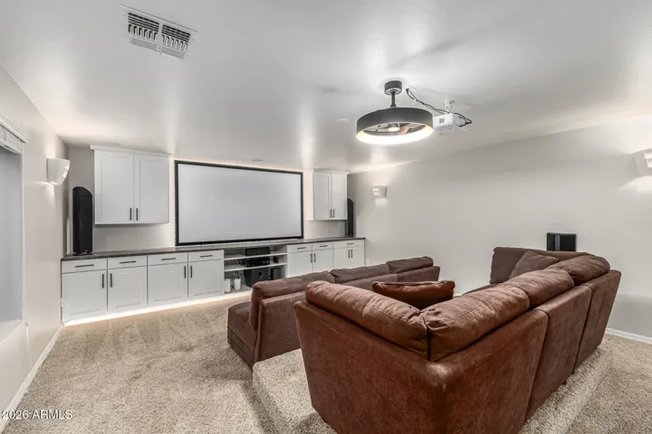 Downstairs Theatre room