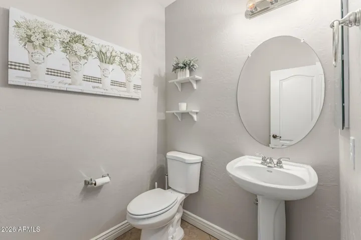Upstairs half bathroom