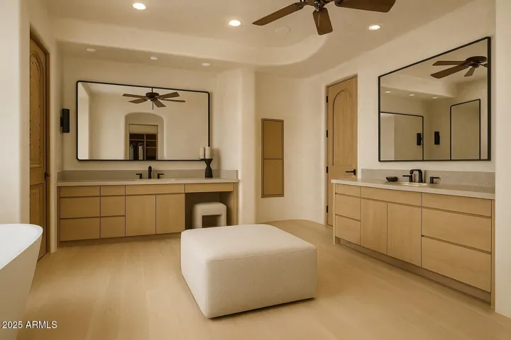 Virtualliy Staged Primary Bath