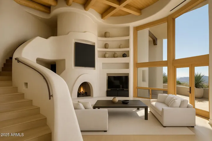 Virtually Staged Family Room
