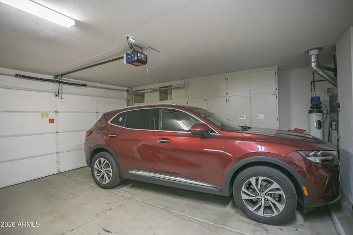 There are more storage cabinets in other areas of the garage