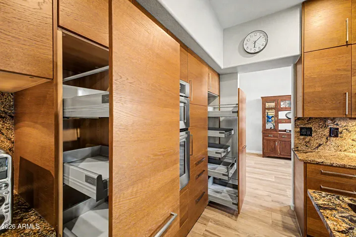 Pull out storage cabinets