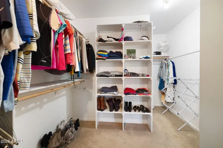 Primary closet