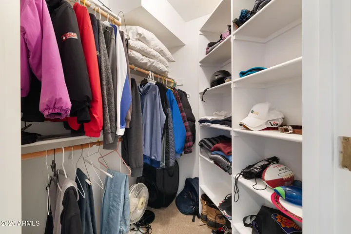 Primary closet