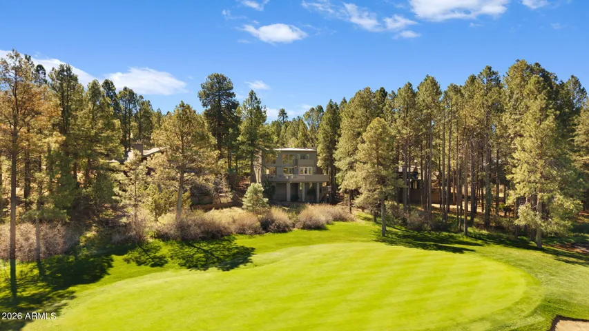 View of home from golf course