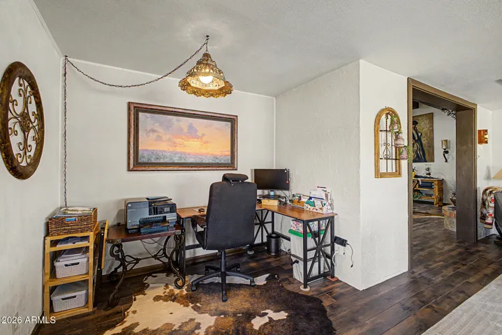 Work station off the family room