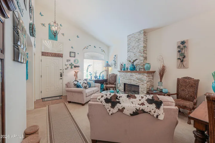 Fireplace in LR