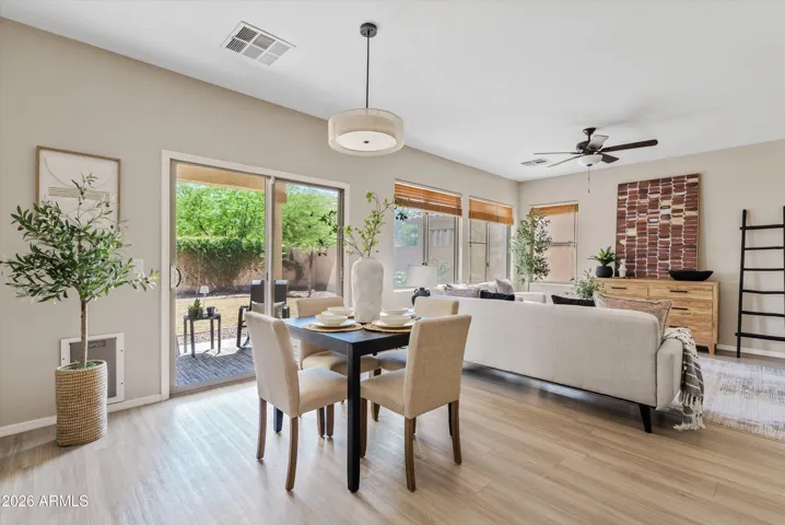 Family Room with Eat In Kitchen