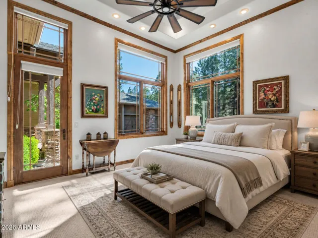 Virtually staged Bedroom #4 furnishings