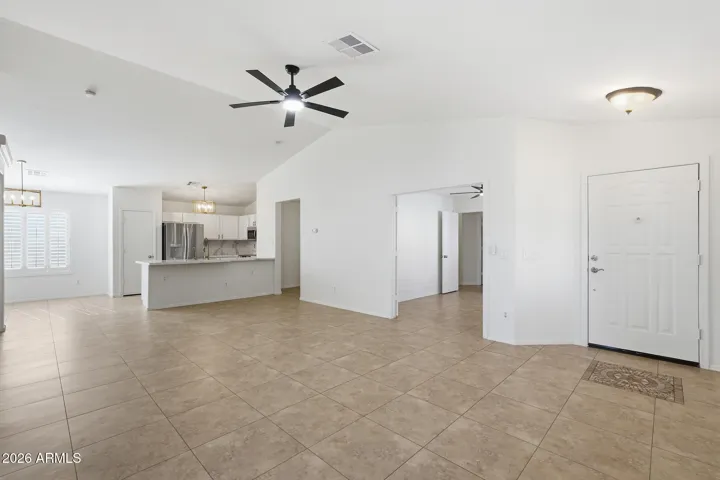 Fabulous flow from main living area to the kitchen