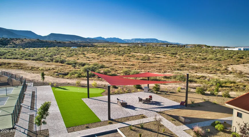Aerial BBQ/sitting area