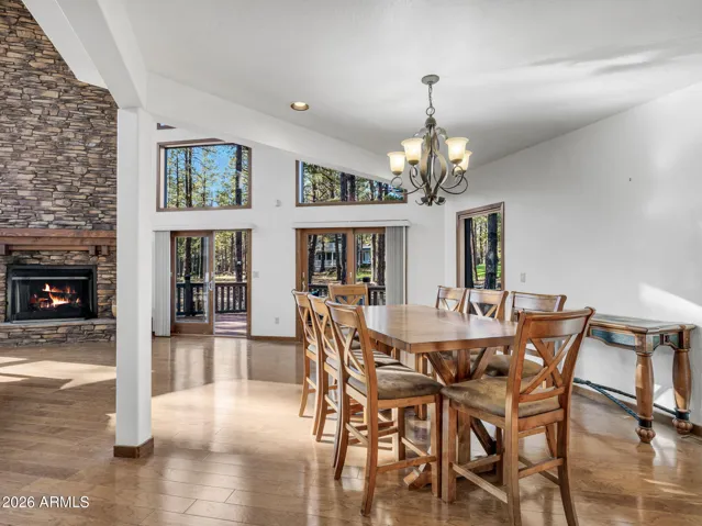 Dining in Great Room with Views
