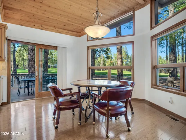 Breakfast nook with 12th Golf Hole Views