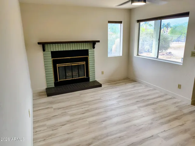 Wood burning Fireplace