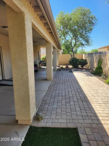 Long view of rear yard