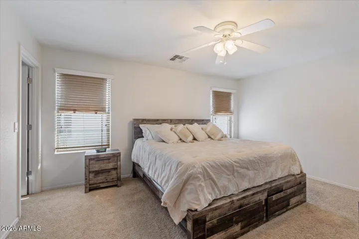 Spacious Primary Bedroom w/ Walk In Closet and En Suite Bath