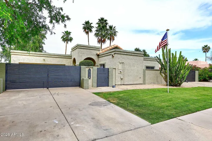 Note the double wide gate on the west side of property.