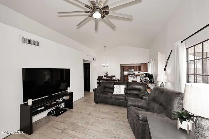 High ceilings add to the spacious open area