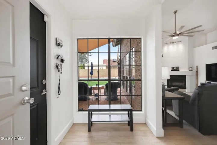 Great view to the back upon entering the home