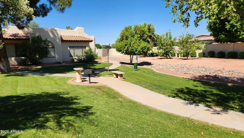 10 FEET FROM YOUR PATIO IS GRASSY LAWN & PATHWAY