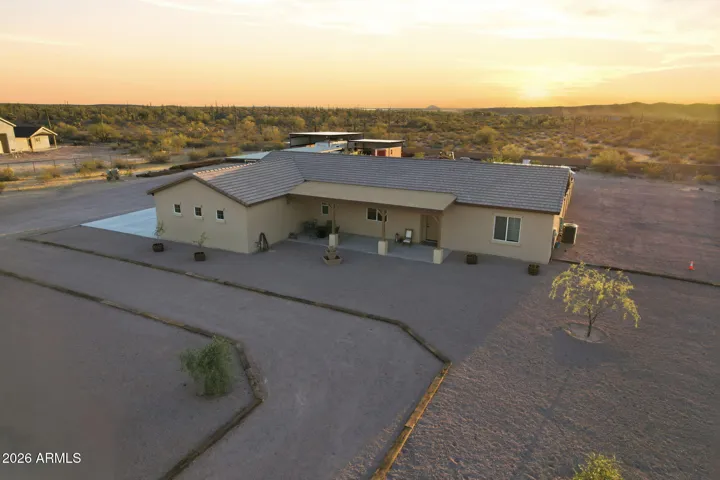 Aerial View at Dusk